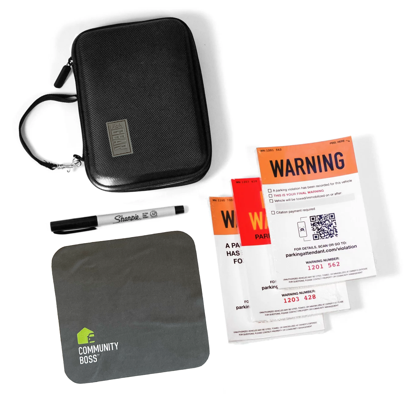 Patrol Violation Kit with 150 Smart Warning Stickers