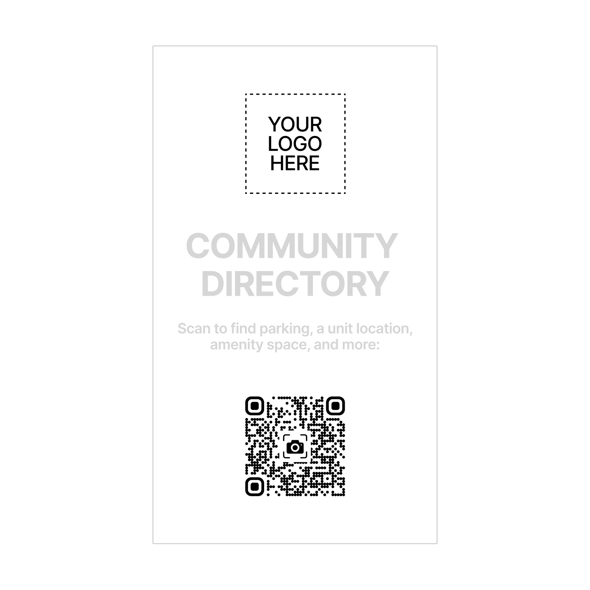 Community Directory Magnet for Residents (pack of 100)