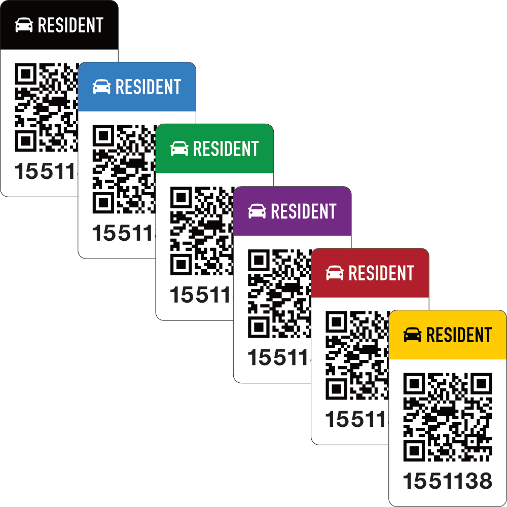 “RESIDENT” Smart Decals (pack of 100)