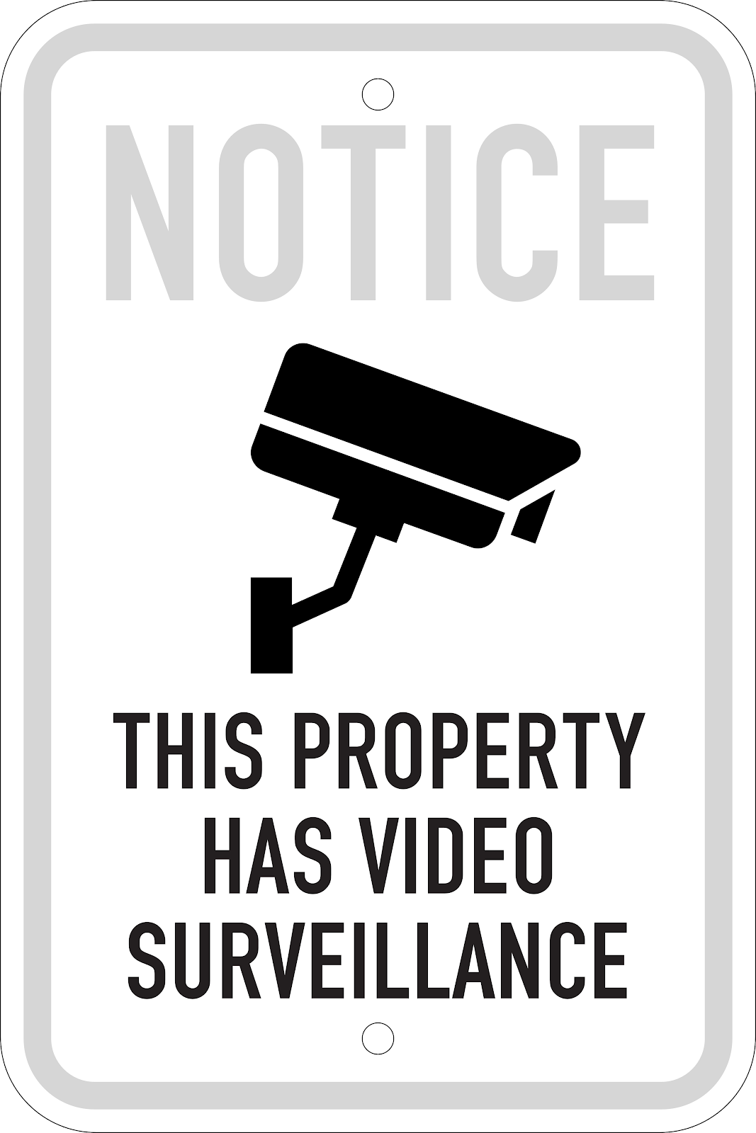 Video Security Notice Sign
