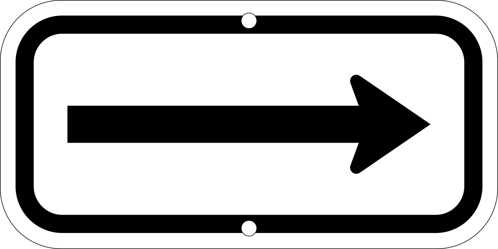 Single Arrow Signs, 12X6