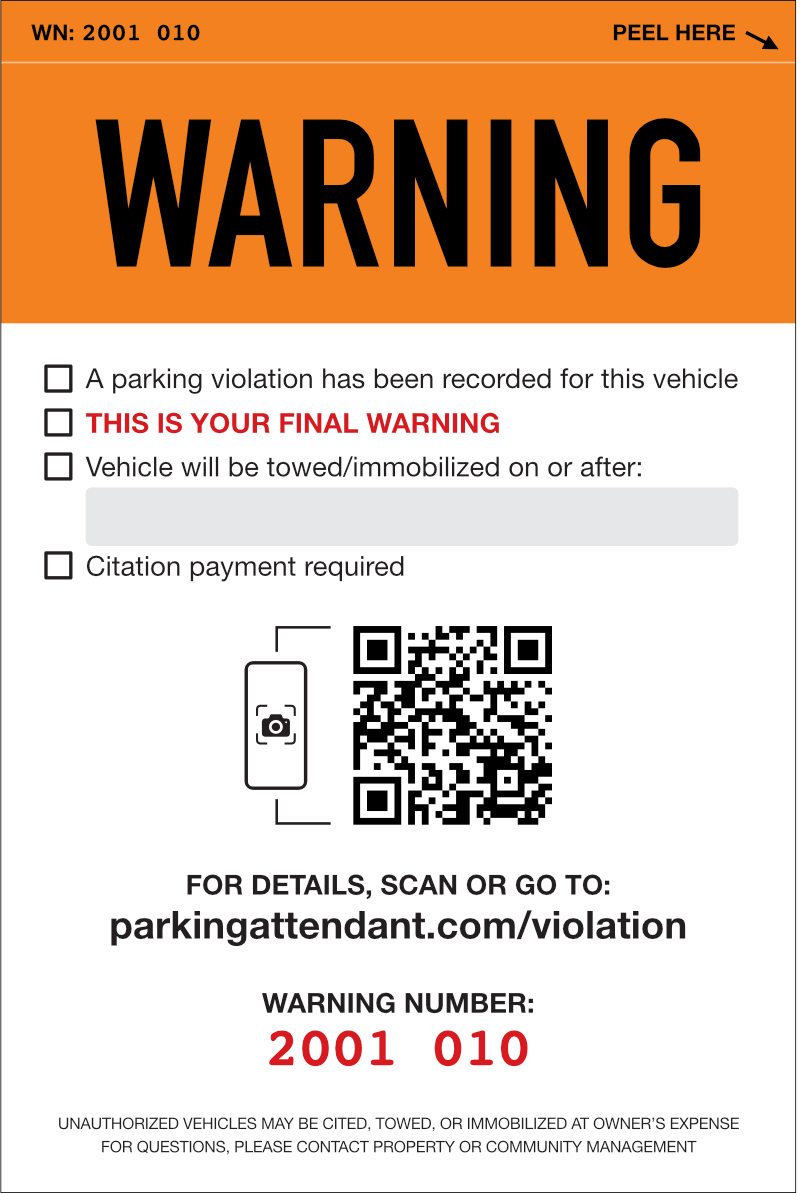 Write-in Smart Warning Stickers (pack of 50)